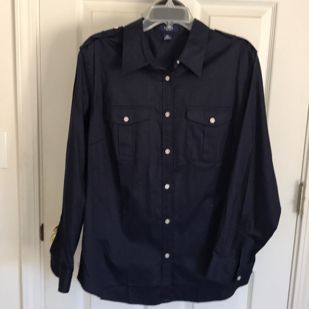 Plus Size Navy Shirt